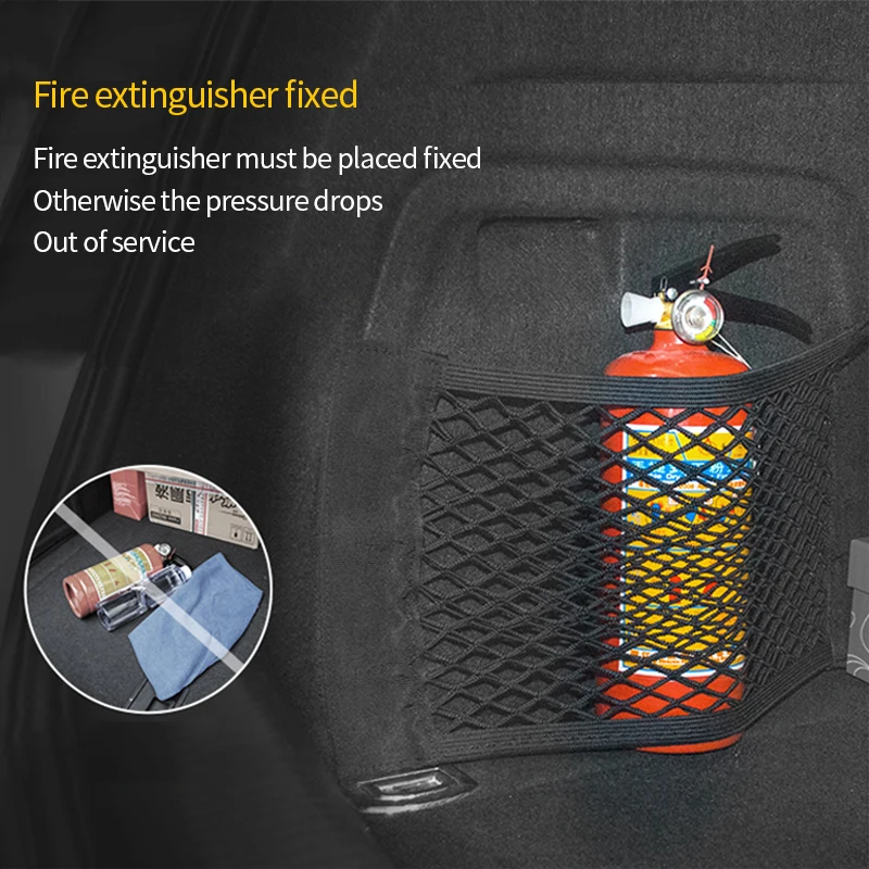 Car Accessories Organizer Car Trunk Net Nylon SUV Auto Cargo Storage Mesh Holder Universal Automotive Luggage Bag Travel Pockets - Image 4