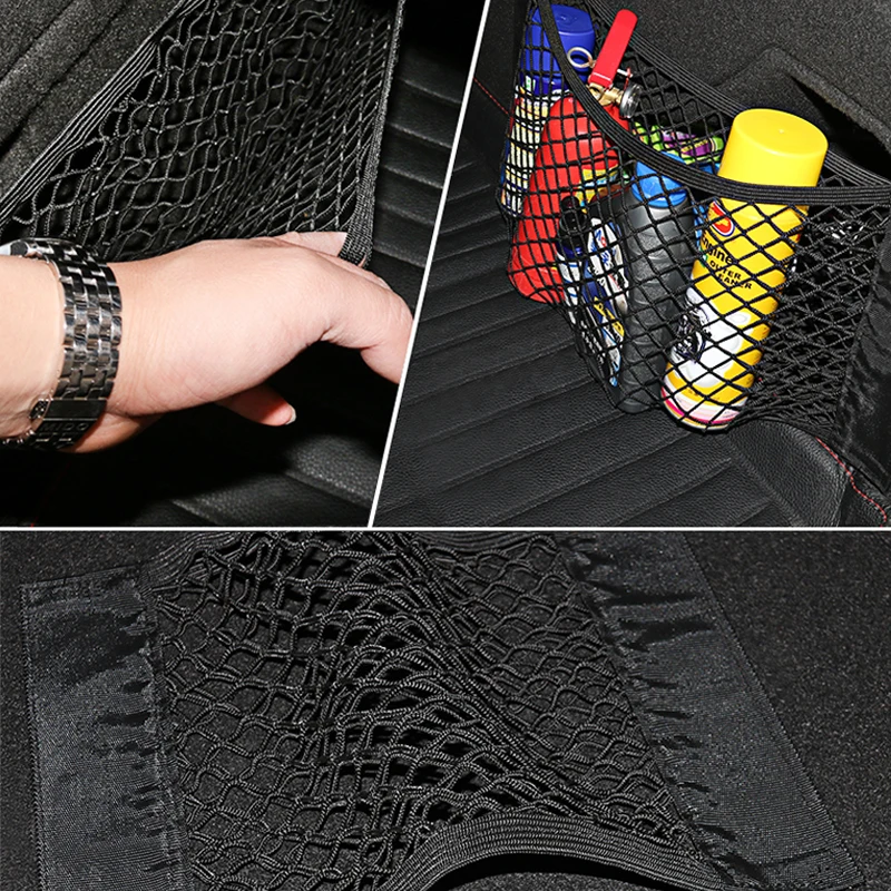 Car Accessories Organizer Car Trunk Net Nylon SUV Auto Cargo Storage Mesh Holder Universal Automotive Luggage Bag Travel Pockets - Image 6