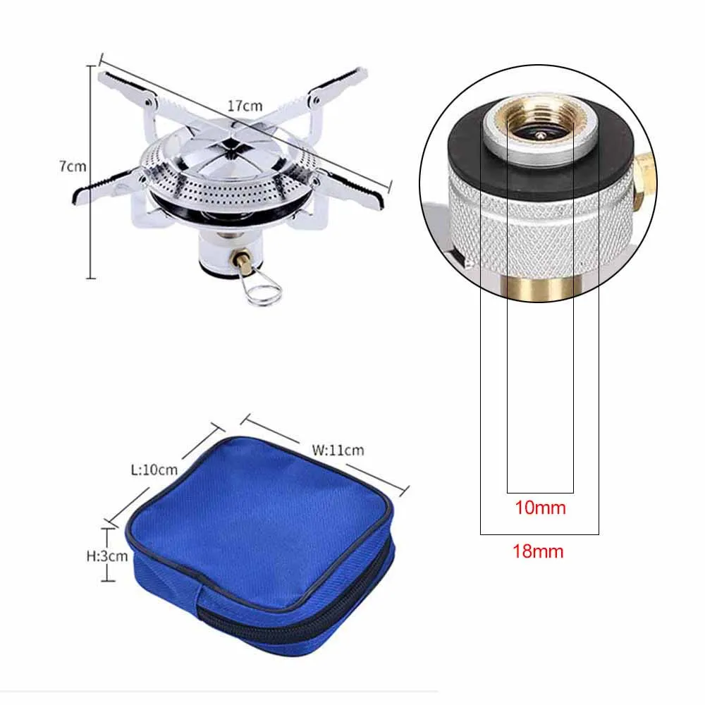 Windproof Camping Gas Stove Portable Foldable Backpack Electronic Stove Head Outdoor Cooking Picnic HikingMountaineering Camping - Image 3