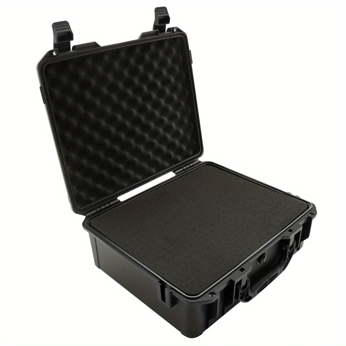 Waterproof and Durable Black Camera/tool Suitcase, Customizable Foam Interior, Portable, Safe Storage Case, Shock Resistant Case - Image 5
