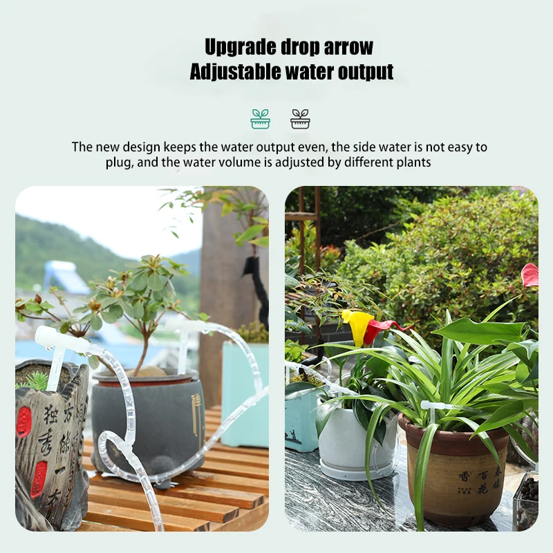 Garden Adjustable valve Drip Irrigation Kit Potted Plant Watering Device 4/7mmHose Watering Saving Micro Dripper Greenhouse - Image 4