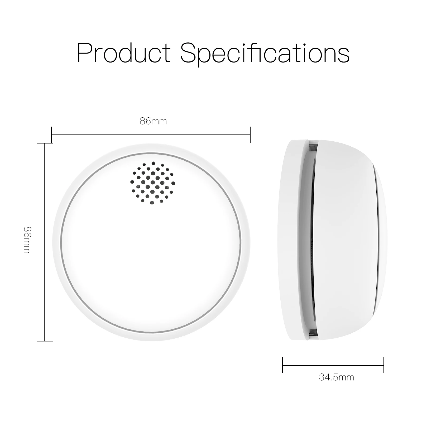 MOES ZigBee Smart Wireless Smoke Detector Fire 85dB Sound Alarm Siren Sensor Smart Safety Protection Home Kitchen Fire App Alert - Image 6