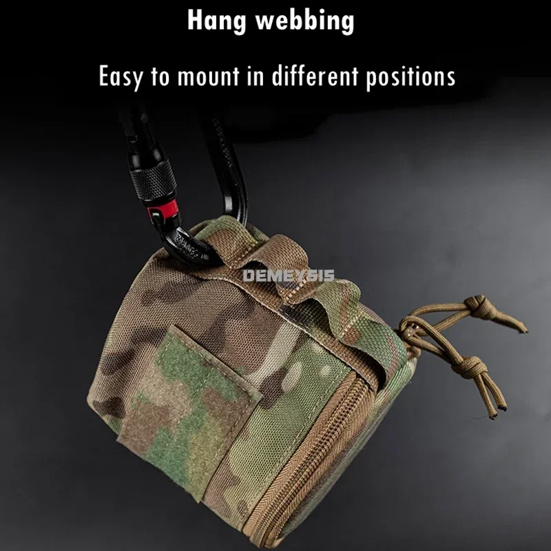 Portable Toilet Roll Paper Bag Toilet Roll Holder Molle Pouch Hiking Tissue Paper Bags Outdoor Hiking Tool - Image 3