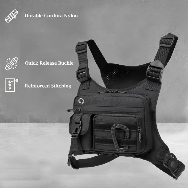 Outdoor Tactical Chest Bag Men's Vest EDC Waterproof Anti-Theft Chest Pack for Cycling Bags Running Front Chest Bag - Image 6