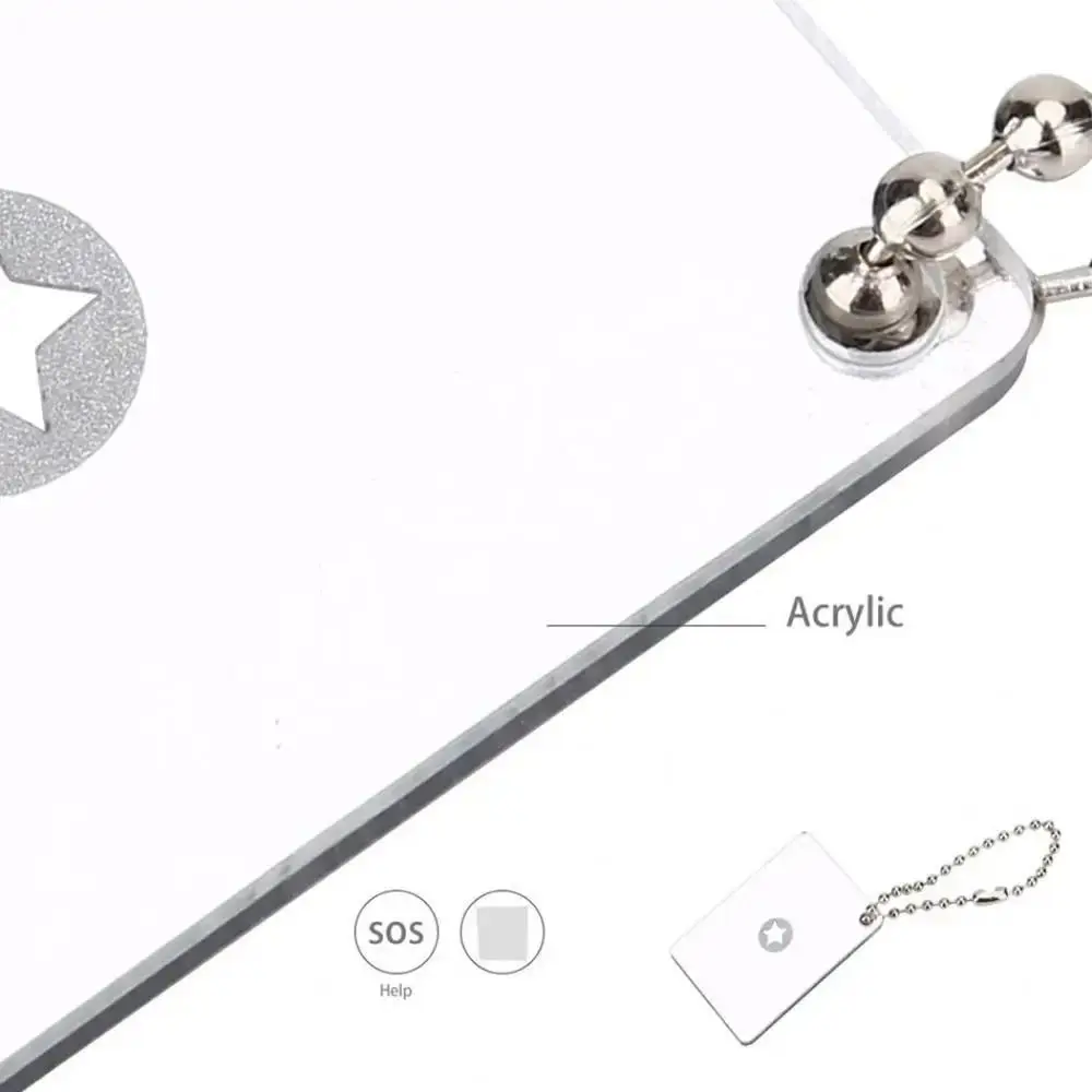 Reflective Outdoor Signal Mirror Practical Multifunction Rescue Mirror Daylight Acrylic Survival Mirror - Image 5