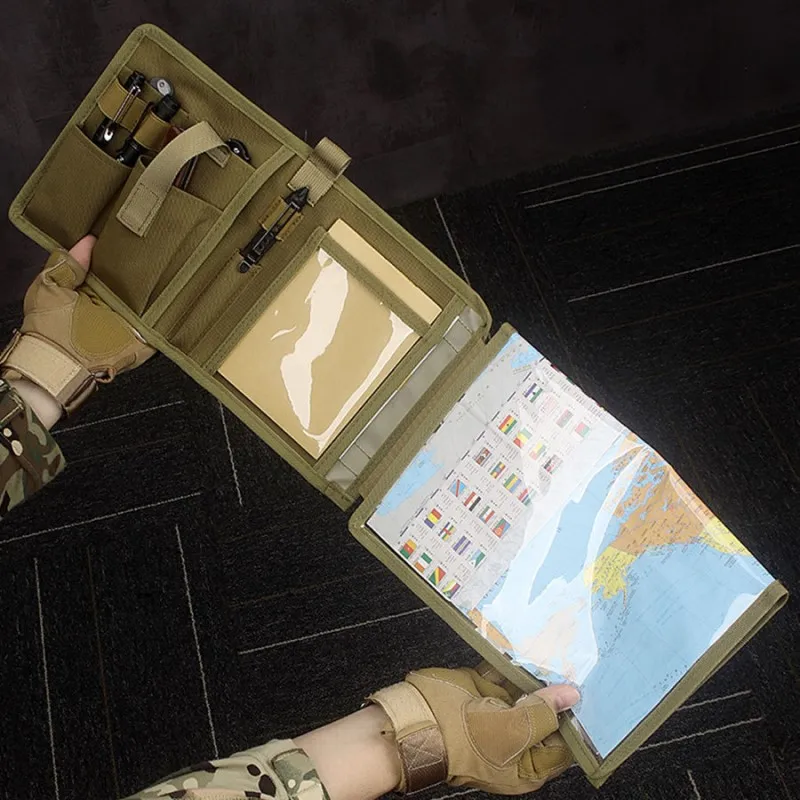 Camouflage Map Bag Waterproof Pen Pouch Notebook Case Multipurpose Storage Bag for Camping Travel Hiking - Image 3