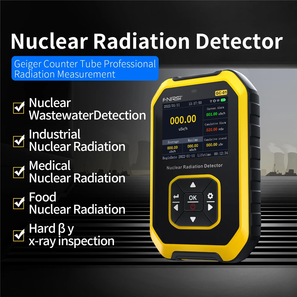 Nuclear Radiation Detector GC-01 Geiger Counter X-ray γ-ray β-ray Detector Marble Radioactivity Tester Personal Dosimeter - Image 2
