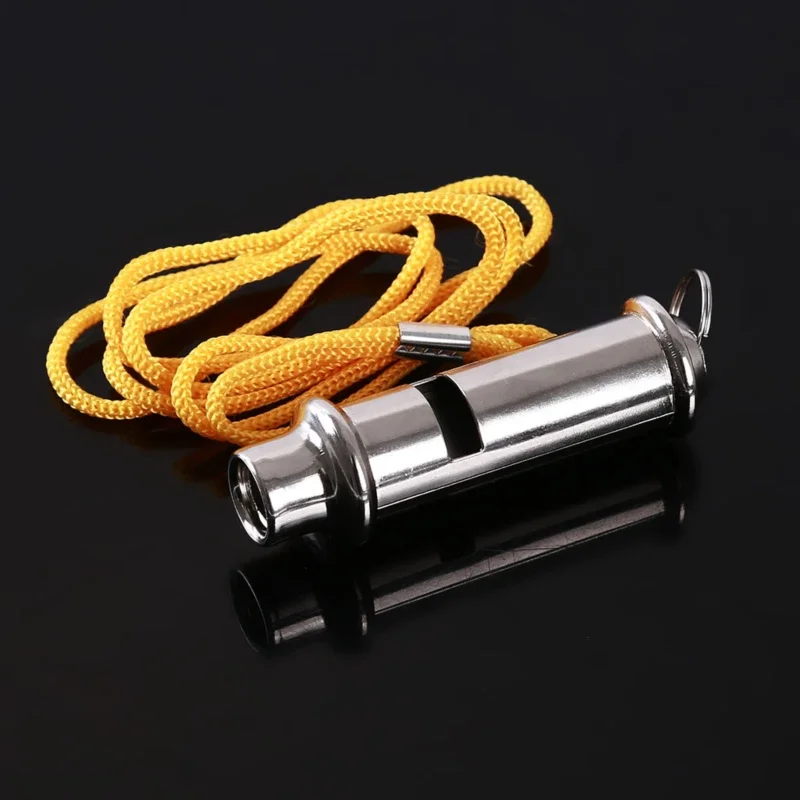 Stainless Steel Whistle Outdoor Emergency Life-saving Whistles Traffic Command Training Sports High-frequency Whistle Referee - Image 4