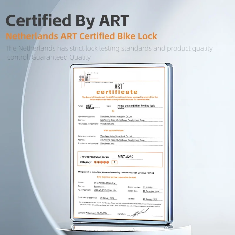 WEST BIKING Foldable Bike Lock Key Strong Security Anti-theft Bicycle Password Lock Heavy Chain Cable Padlock Motorcycle Lock - Image 6