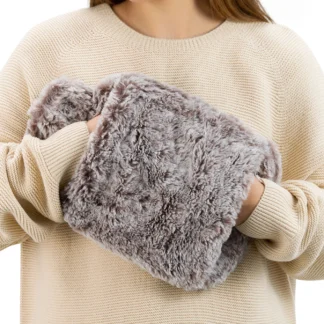 2000ML Hot Water Bag with Hand Pocket Removable Hot Water Bottle for Bed Warm Reusable Hand Warmer for Neck Shoulder Feet