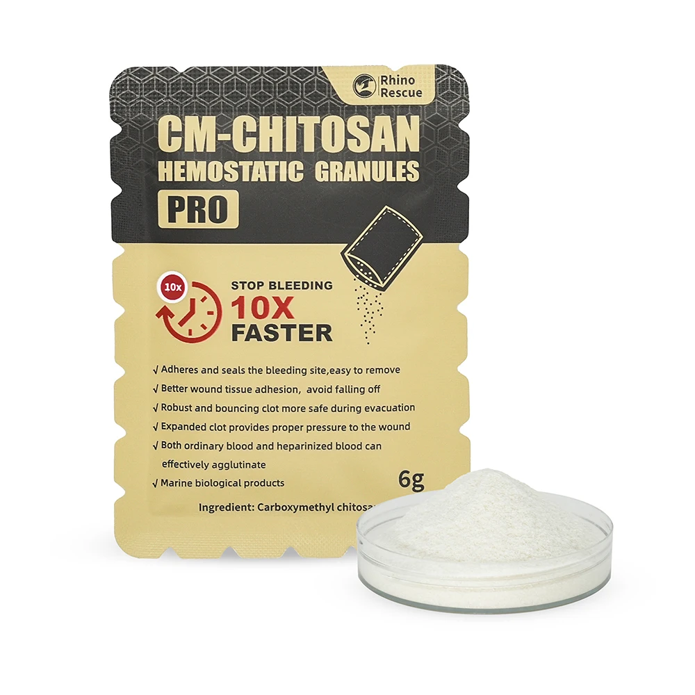 RHINO RESCUE 6g Chitosan Hemostatic Granul | Fast Clotting & Portable for Emergency, Wound Care, Outdoor & | No-Residue First A - Image 4