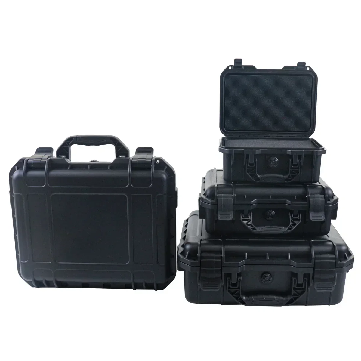1 waterproof hard hand-held toolbox bag with pre cut sponge storage box, impact resistant unmanned driving chassis - Image 6