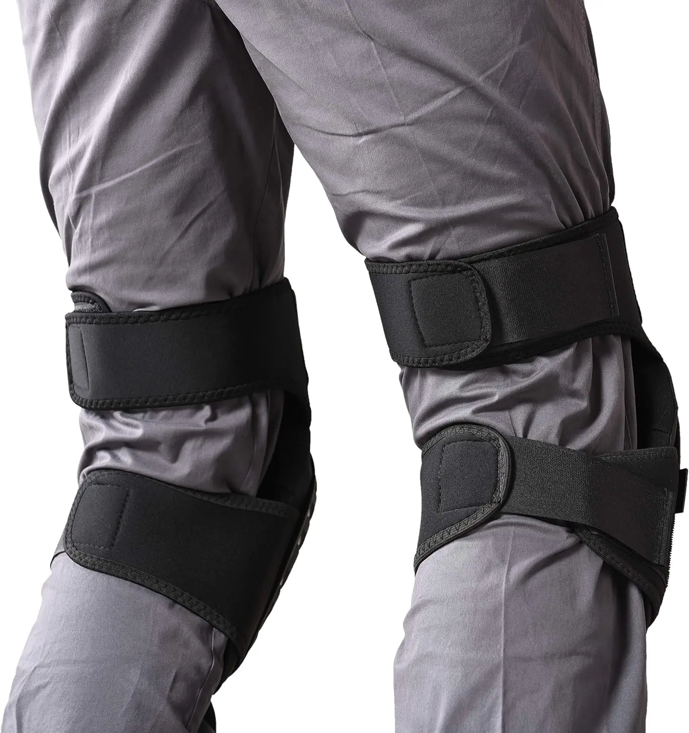 2 Piece Professional Knee Pads for Work Heavy Duty Foam Padding Gel Construction Knee Pads with Strong Double Straps - Image 4