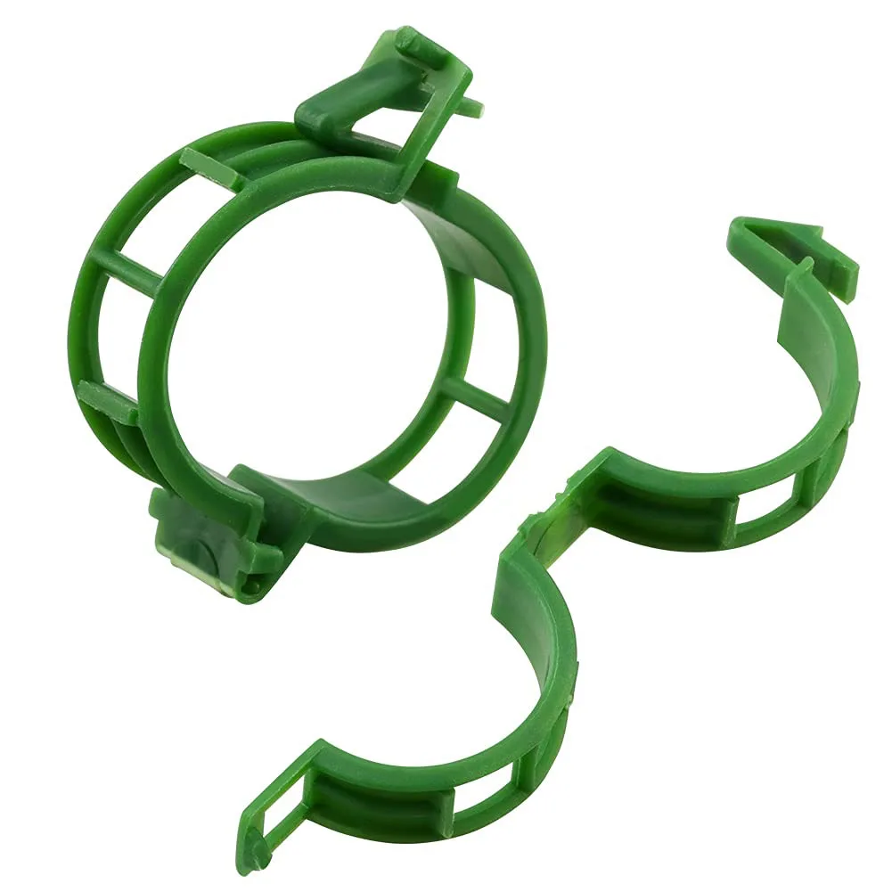 100/300 Pcs Plant Support Clips Fixture,Plastic Garden Vine Strapping Clip for Climbing Plants,Tomato,Grape,Plants Stalks Holder - Image 4
