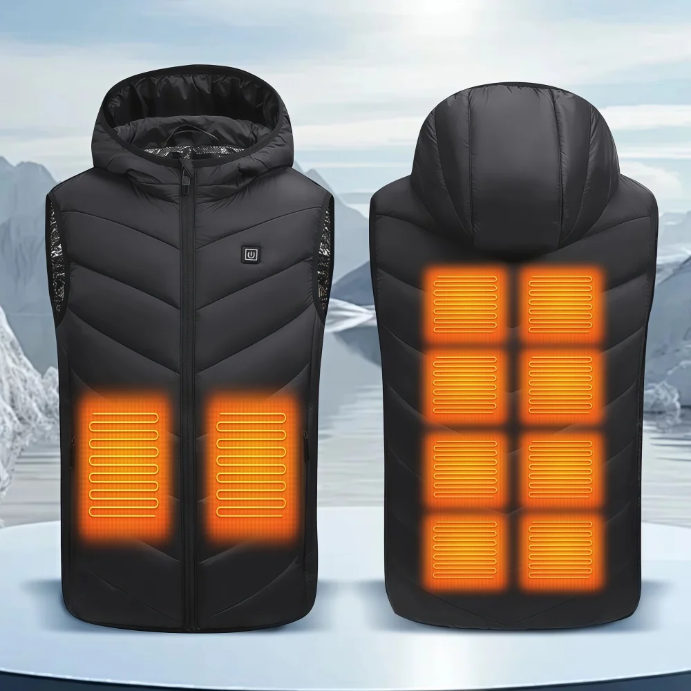 10 Areas Heated Vest Electric Heated Jackets Children Usb Inner Heat Vest Veste For Camping Thermal Winter Warm Jacket for Kids - Image 3