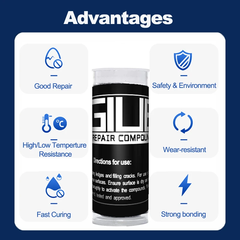 MoldableEpoxy Putty Repair Stick Glue for Crack Damage Fixing Multi-Purpose Fast Permanent WaterProof Special Adhesive for Metal - Image 2