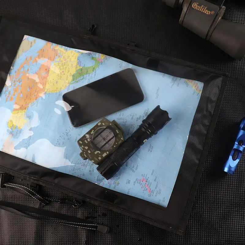 Waterproof Trail Map Case Foldable Transparent Document Bag Outdoor Map Storage Bag For Adventure Camping Travel Hiking - Image 3