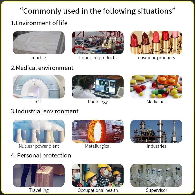 MASTFUYI Nuclear Radiation Detector, Geiger Counter, X/γ/β Ray Radioactivity Tester, USB Charging, Vibration and Audible Alarms - Image 5