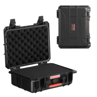 SucceBuy IP67 Weatherproof Hard Case Heavy Duty Protective Case w/ Pre-cut Foam and Handles for Travel Hunting Military Cameras