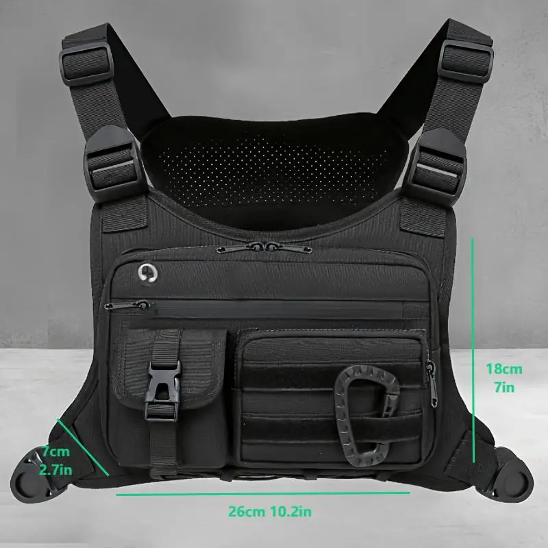 Outdoor Tactical Chest Bag Men's Vest EDC Waterproof Anti-Theft Chest Pack for Cycling Bags Running Front Chest Bag - Image 5