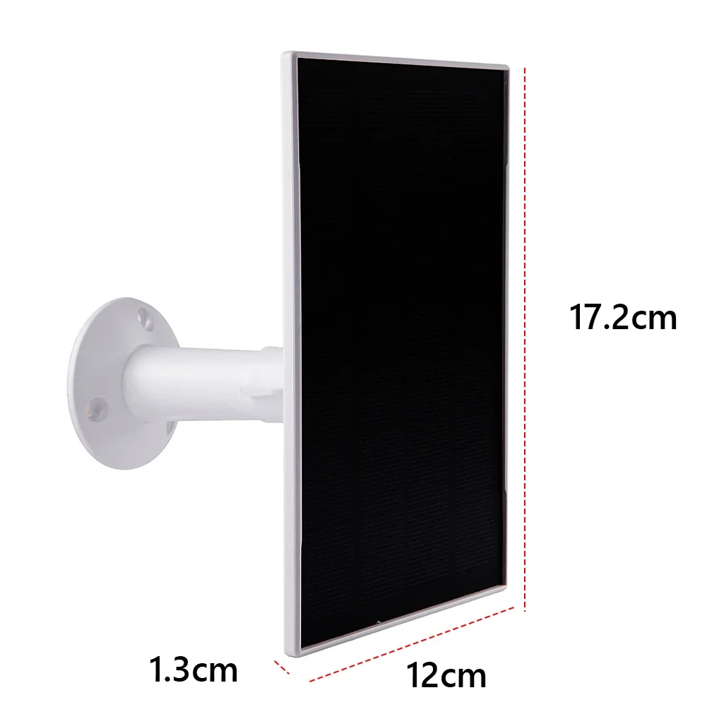 Solar Panel 10W 6V Outdoor Solar Cells 360° Adjustable Wall Mount Camera Solar Panel Micro USB+Type-C for Ring Eufy Blink Arlo - Image 6