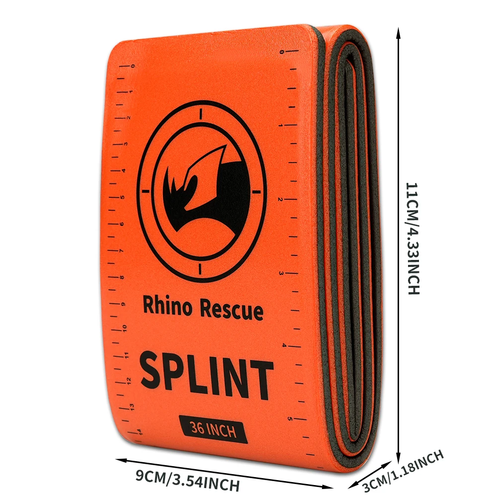 Rhino Rescue Emergency Splint Moldable Medical First Aid Survival Lightweight Reusable Combat Splint For Camping - Image 3