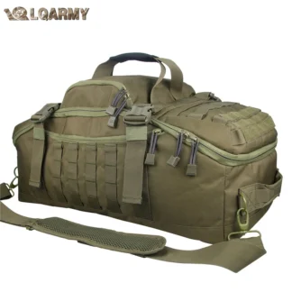 LQARMY 30L 45L 80L Tactical Military Backpack Gym Duffle Bag for Men Camping Sports Travel Workout Weekender Deployment 3 in 1