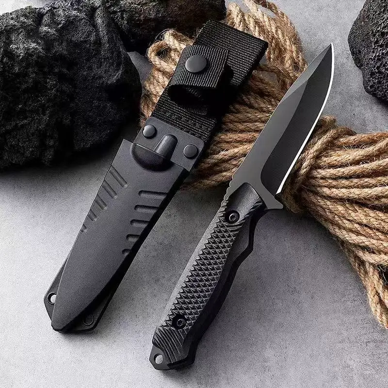 Outdoor Tactical Knife Personal Defense Sharp Diving Utility Knife High Hardness Integrated Dragon Bone Design Survival Tool - Image 5