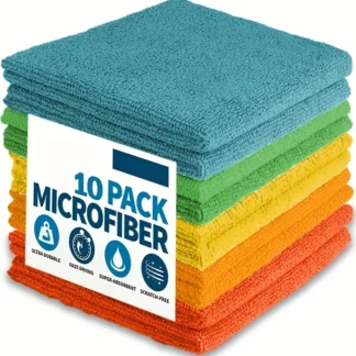 10/5/3pcs Microfiber Cleaning Cloth, Dishwashing Cloth Household Rag Kitchen Bathroom Cleaning Towel Durable Absorbent Towel