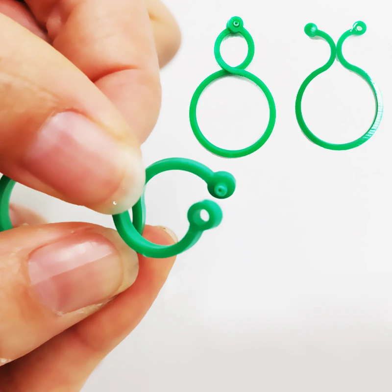 S/L Garden Vine Strapping Clips Plant Bundled Buckle Ring Holder Tomato Garden Plant Stand Tool 10-50Pcs Garden Decor Acc - Image 3