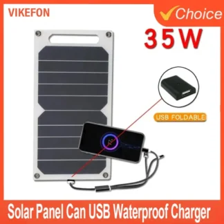 For Outdoor emergency USB 5-35W Waterproof Portable Charger Solar Panel Can be fixed backpack for Outdoor Hiking, Camping