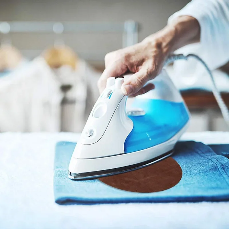 4Pcs Iron On Patches Repair Patches Oval Suede Cowhide Elbow Patches Elbow Knee Velvet Patches for Sweater Repair Clothing Jeans - Image 5