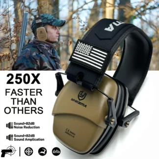 YHKEMA Tactical Earmuff Ear Protection Hearing Protection Passive Protector for Shooting Earmuffs NRR 25dB Noise Reduction