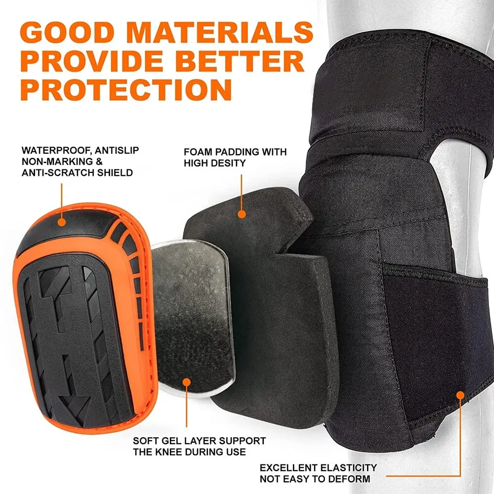 Professional Heavy Duty EVA Foam Padding Knee Pads with Comfortable Gel Cushion and Adjustable Straps for Working, Gardning - Image 3