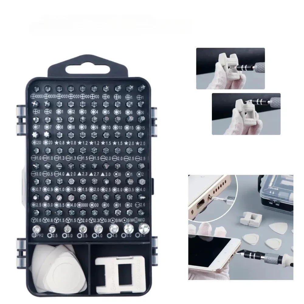 Magnetic Precision Screwdriver Set 115 in 1 Electronics Repair Tools Professional Nut Driver for Laptop Phone PC Maintenance - Image 3