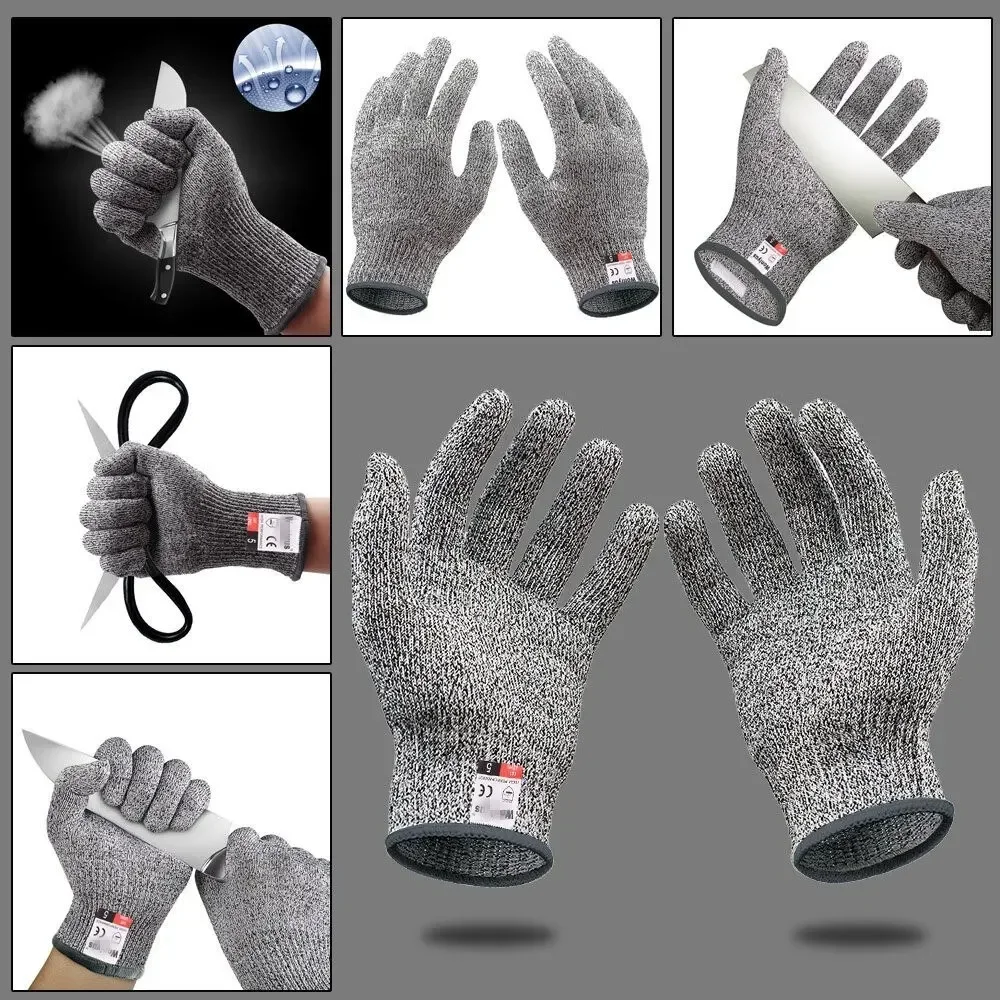 HPPE Level 5 Safety Anti Cut Gloves High-strength Industry Kitchen Gardening Anti-Scratch Anti-cut Glass Cutting Multi-Purpose - Image 2