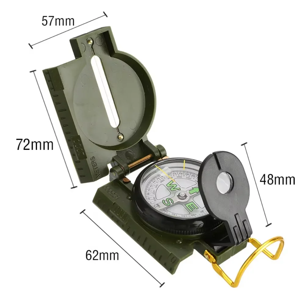 Waterproof High Precision Compass Outdoor Gadget Sports Hiking Mountaineering Professional Military Army Metal Sight - Image 6