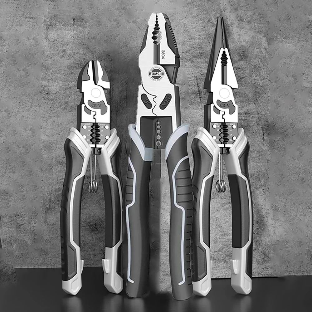 Universal Multifunctional Diagonal Pliers Needle Nose Pliers Hardware Tools Universal Wire Cutters Electrician Wire Pliers - Image 6