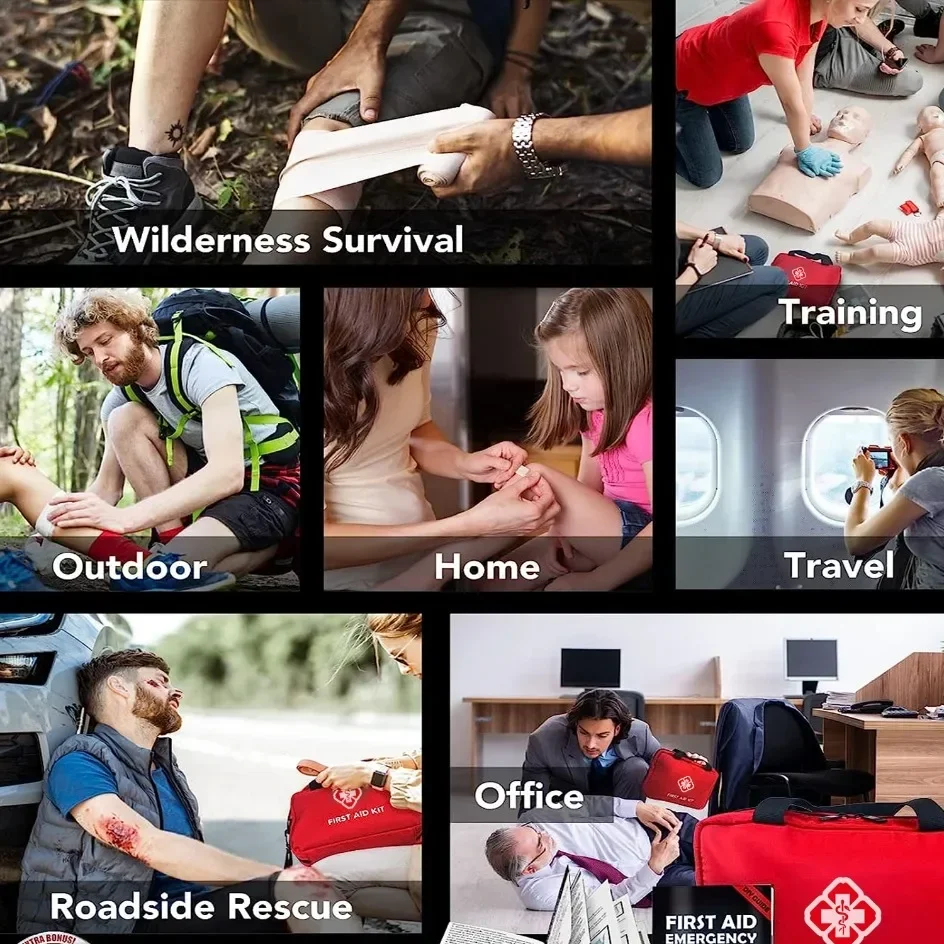 First Aid Kit 26-330 Piece All-Purpose Tactical Emergency Kit In The Car Acessories Survival Kits Camping Medical Bag - Image 4