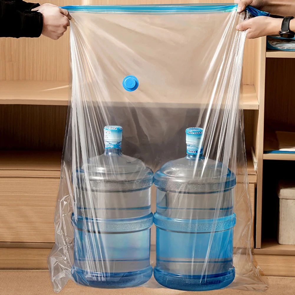 4pcs Reusable Vacuum Bags Transparent Folding Compressed Space Saving Vacuum Bag for Clothes Large Travel Container - Image 5