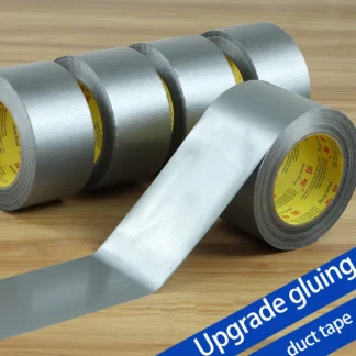 1Roll Adhesive Fabric Duct Tape heavy duty, Carpet Waterproof Tape,,Silver Tape decorative, automotive fabric tape 10 Meter