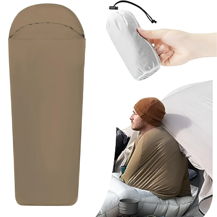 Ultralight Washable Sleeping Bag Liner,Lightweight Adult Sleep Sack & Travel Sheets for Backpacking,Hotel,Camping,Hostels