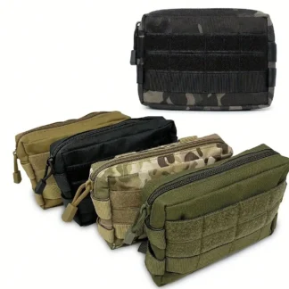 Outdoor EDC Hunting Tatical Molle Pouch Waist Pack Coin Cell Phone Bag Nylon Portable Men Toiletry Bag Clutch Outdoor