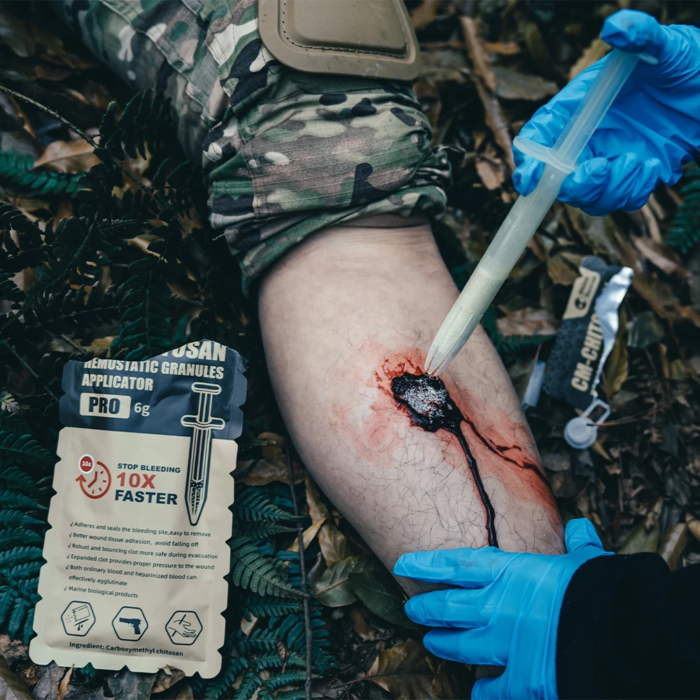 RHINO RESCUE 6g Chitosan Hemostatic Granul | Fast Clotting & Portable for Emergency, Wound Care, Outdoor & | No-Residue First A - Image 2