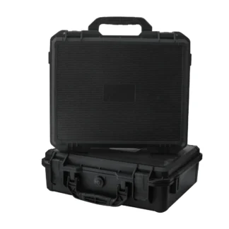 Waterproof and Durable Black Camera/tool Suitcase, Customizable Foam Interior, Portable, Safe Storage Case, Shock Resistant Case