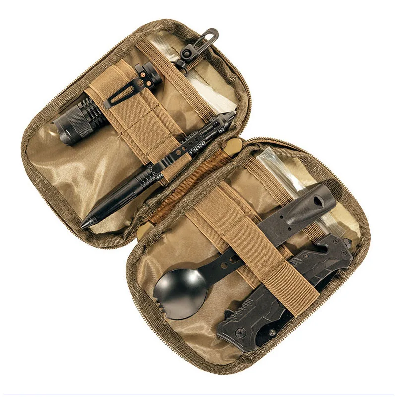 Tactical EDC Molle Pouch Portable Small Medical Waist Pack Outdoor First Aid Bag Phone Case Holder Camping Hunting Accessories - Image 2