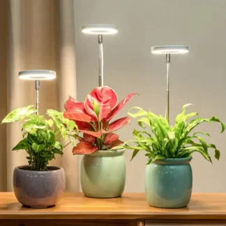 LED Grow Light LED Hydroponics Lamp Full Spectrum Plant Lamp Adjustable Dimmable Growing Lamp with Timer for Indoor Plants Light