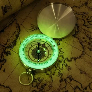 Camping Survival Compass Metal Pocket Compass Kids Compass for Hiking Camping Hunting Outdoor Military Navigation Tool