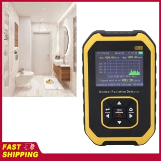 Radio Active Dosimeter Nuclear Radiation Detector β γ X Ray LCD Display ABS Housing Compact High Sensitivity for CT for Marble