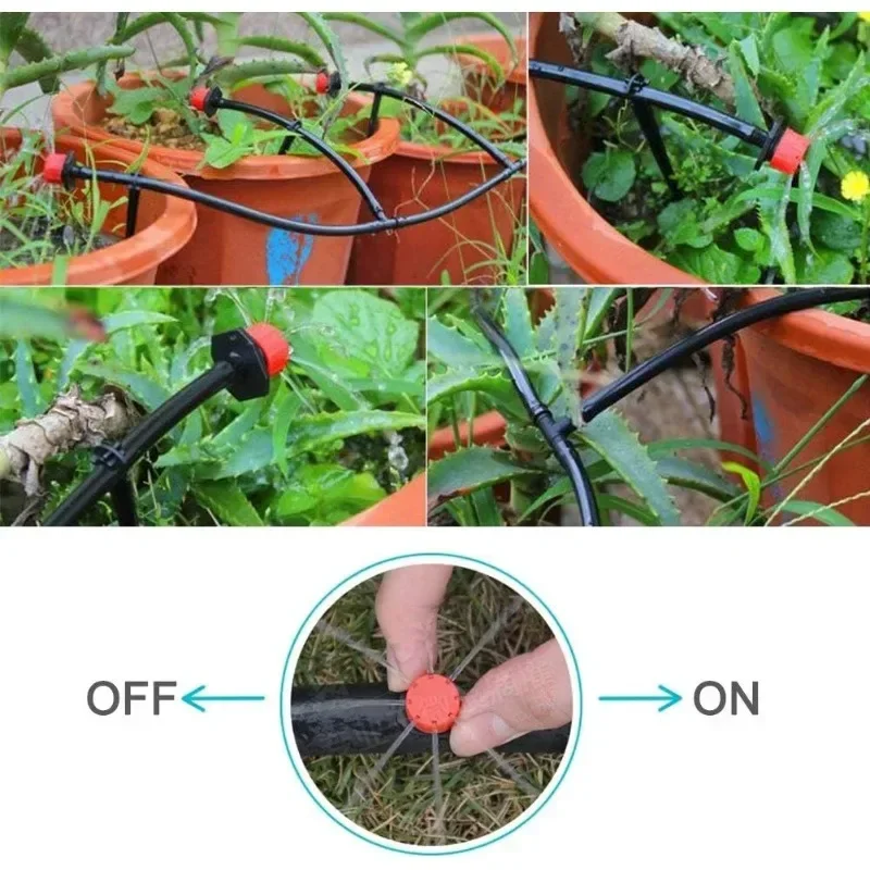 50-800PCS Drip Irrigation System Plant Watering Set Watering Kits Adjustable Drippers Irrigation Micro Garden Watering System - Image 2